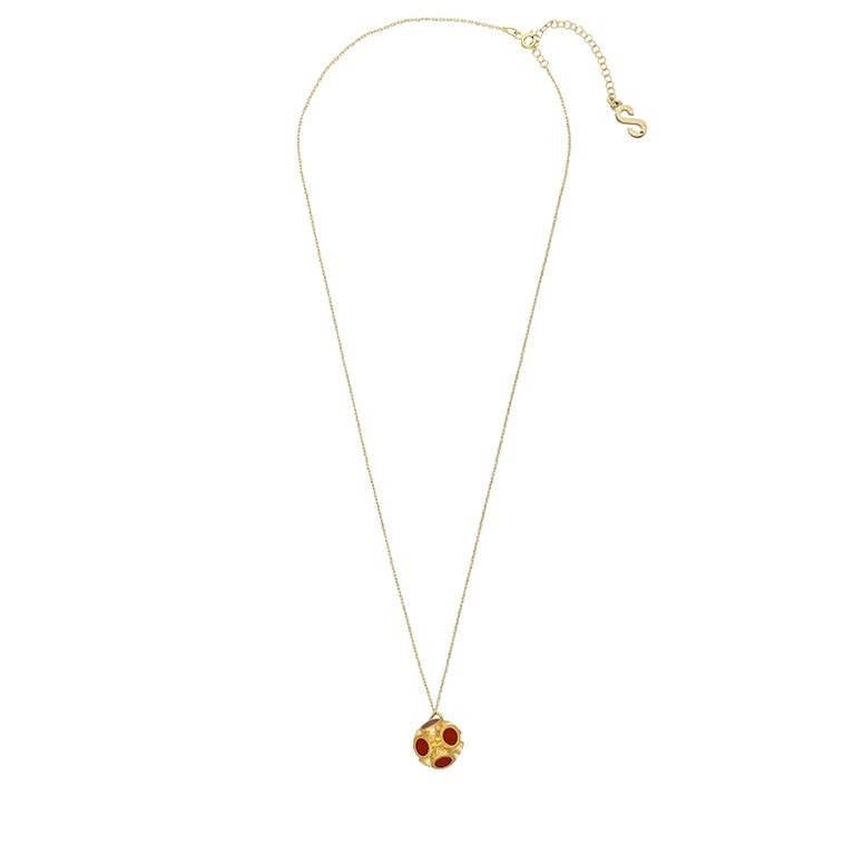 Orbis Necklace - Cahide (Coral) Small Ball