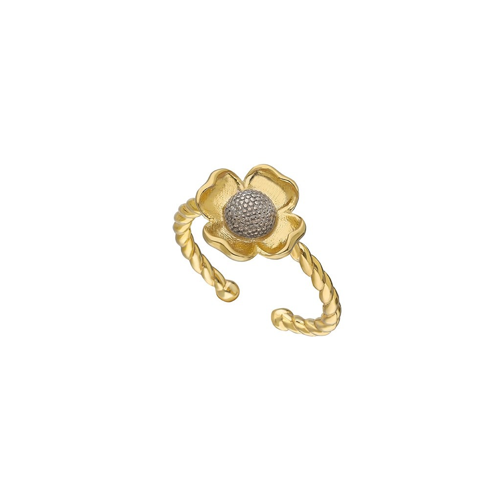 Flower Ring - Small - Black