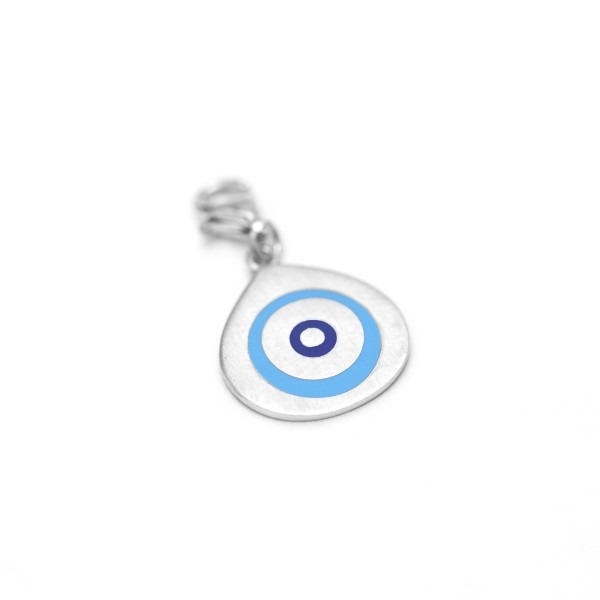 Global Charming - Evil Eye (Nazar) Blue Eye - White Gold