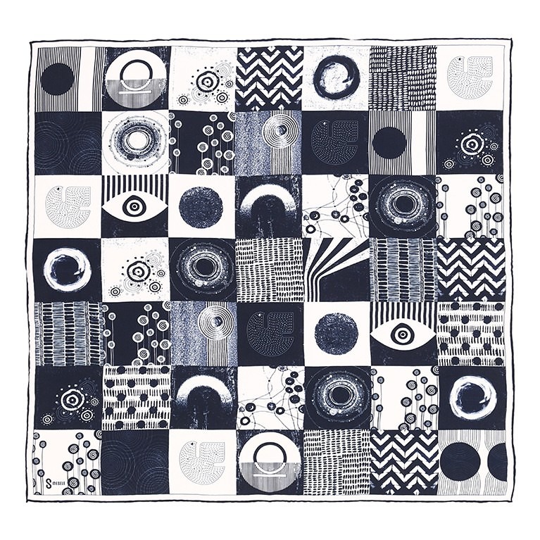 Orbis Shawl - Navy Blue (Medium)