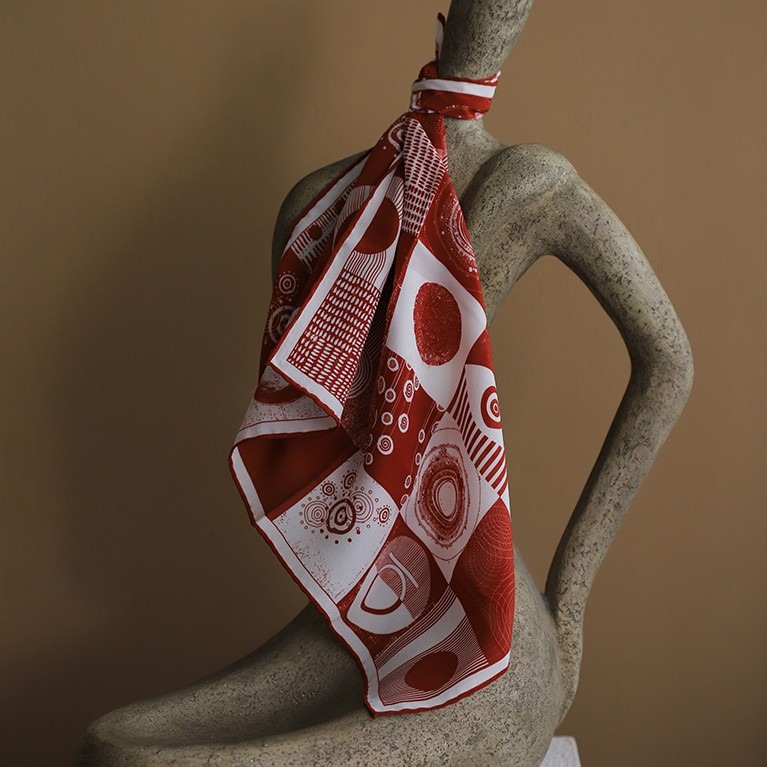 Orbis Shawl - Coral (Large)
