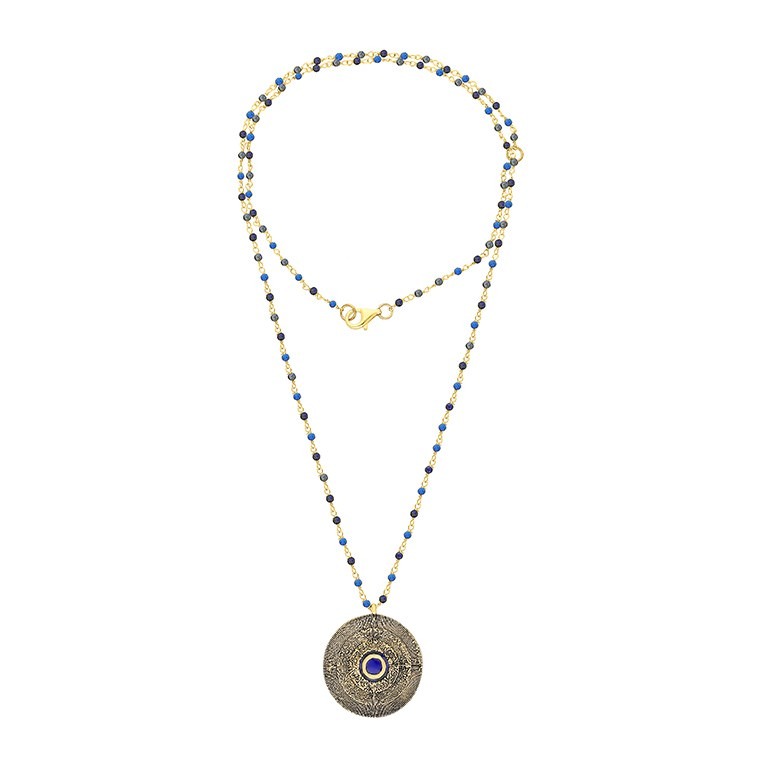 Orbis Necklace - Eye (Lapis Chain)