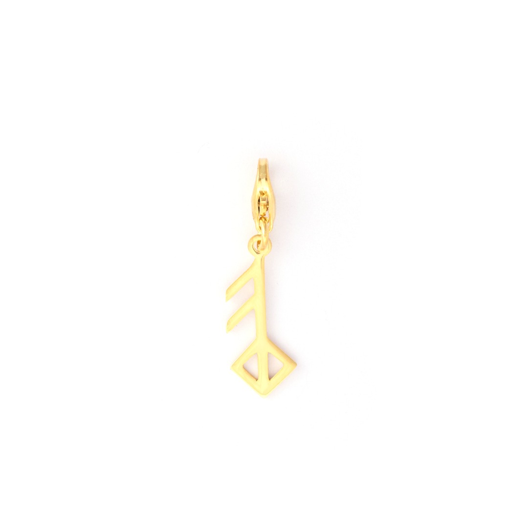 Global Charming - Ansuz and Ingwaz (Love) - Yellow Gold