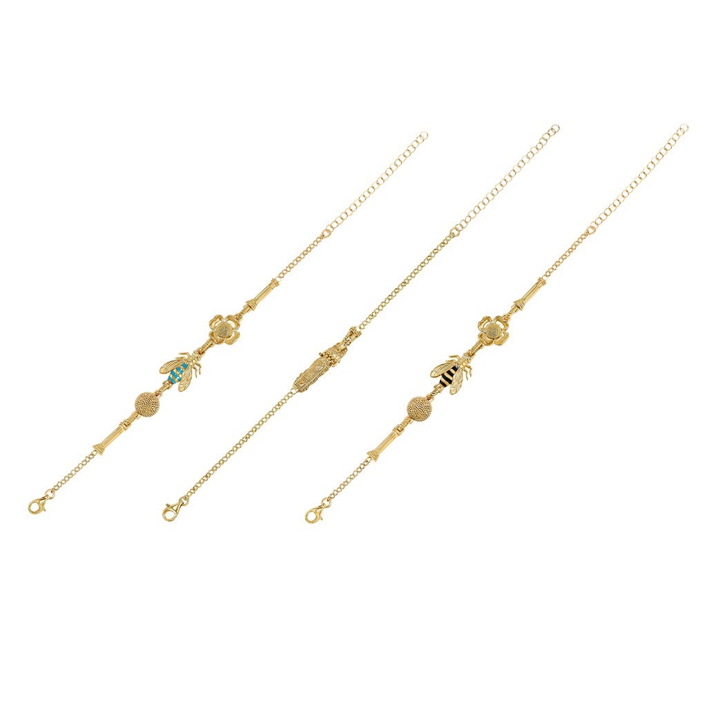Bee - Flower - Pollen Bracelet - Black