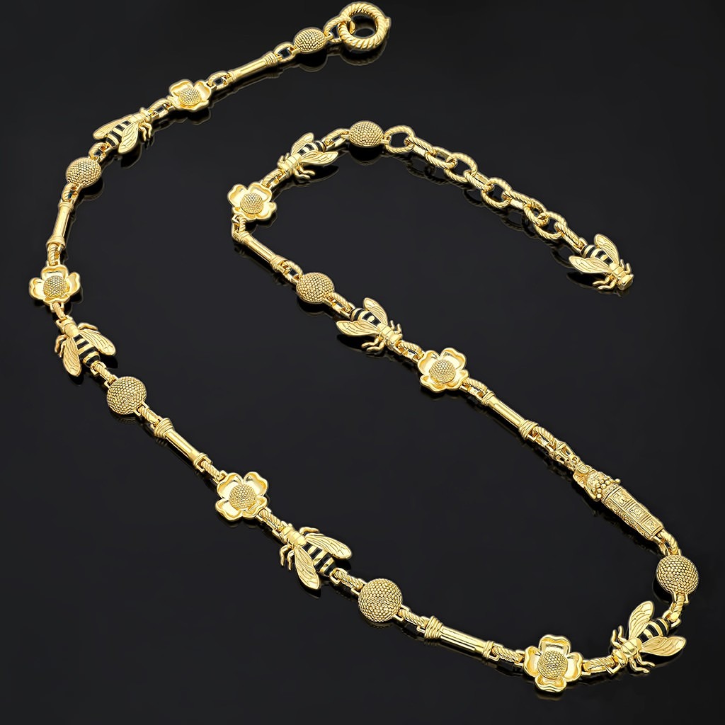 Artemis, Bee, and Flower Extended Column Chain