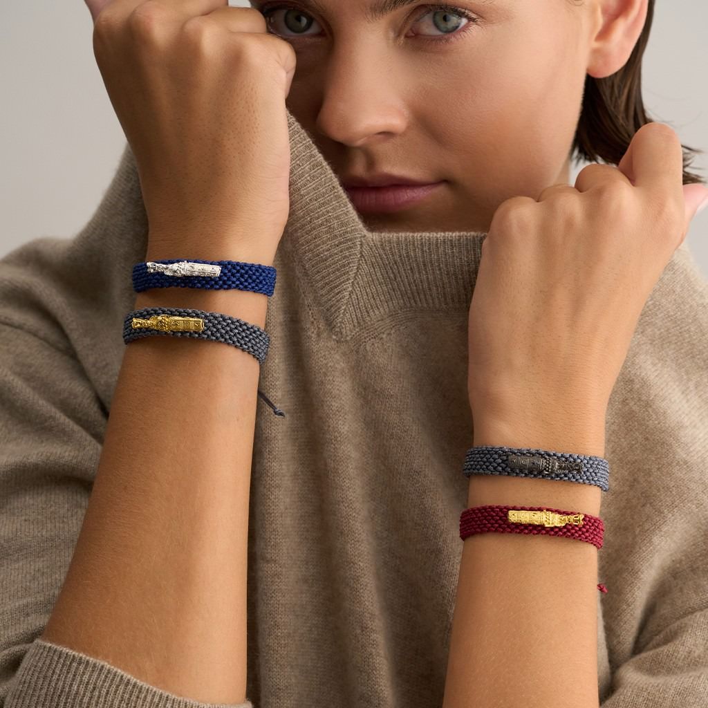 Artemis Macrame Bracelet Grey - Yellow