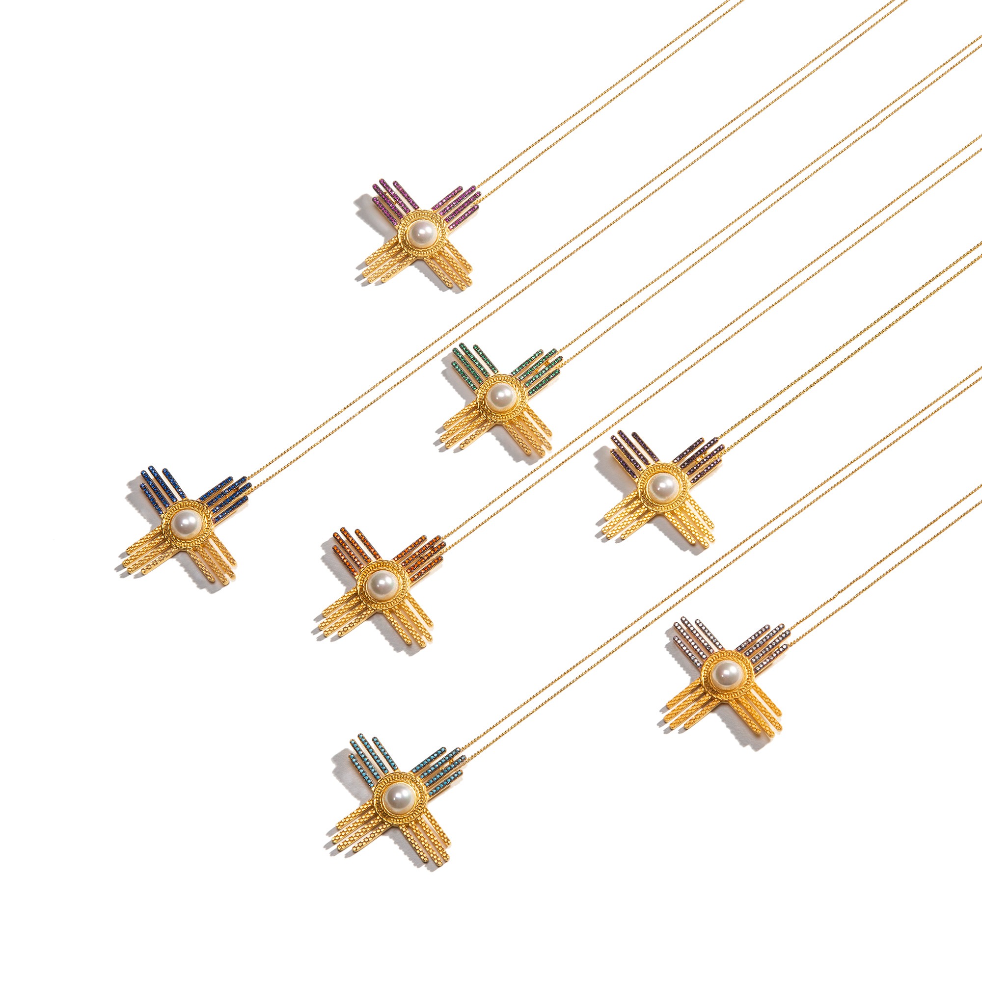 The Matter of the Sun in Natives American - Zia (Harmony) - Necklace (Turquoise)