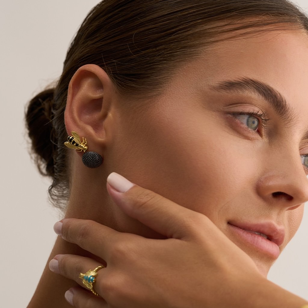 Pollen Earring - Black