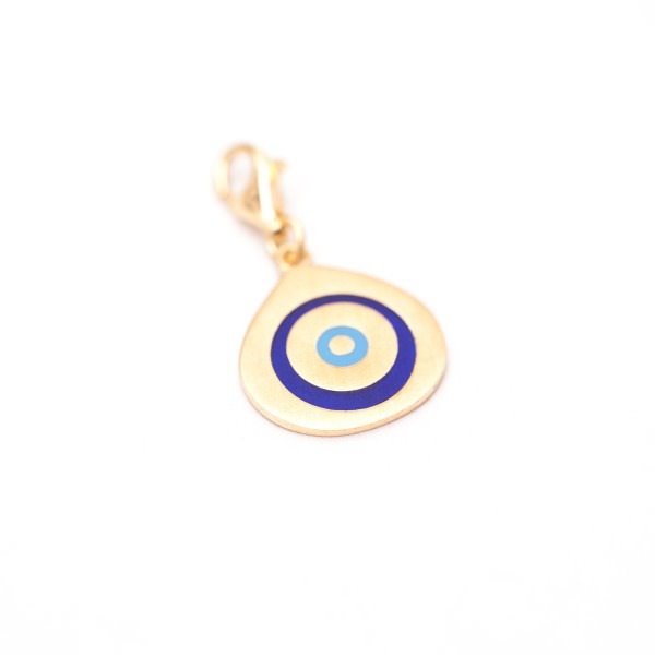 Global Charming - Evil Eye (Nazar) Blue Eye - Yellow Gold
