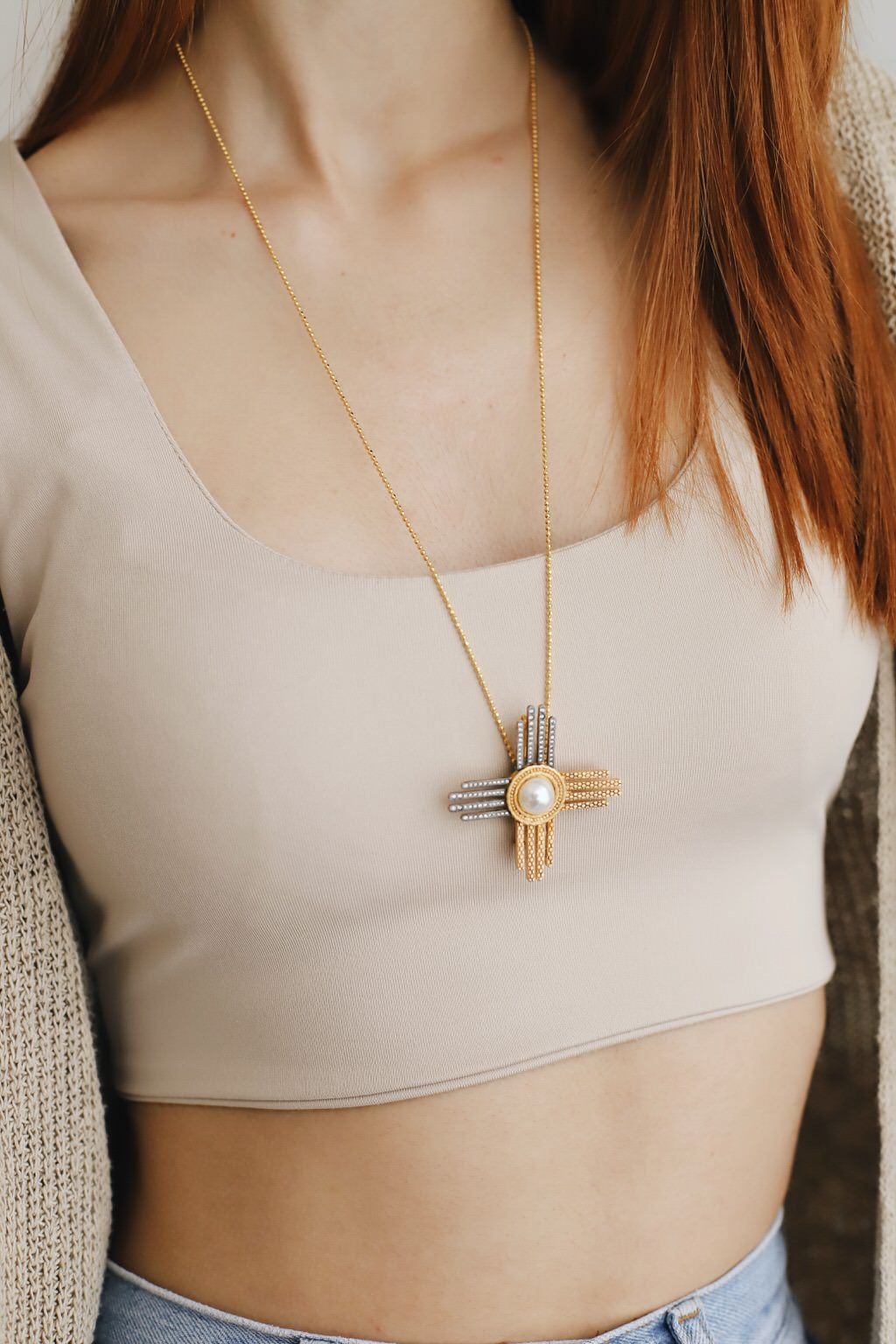 The Matter of the Sun in Natives American - Zia (Harmony) - Necklace (Turquoise)