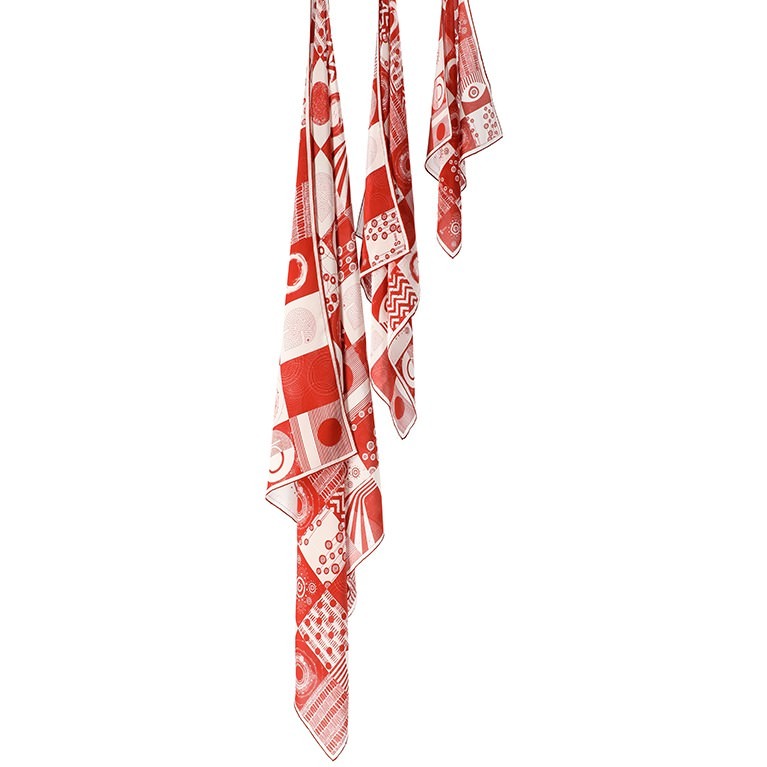 Orbis Shawl - Coral (Medium)