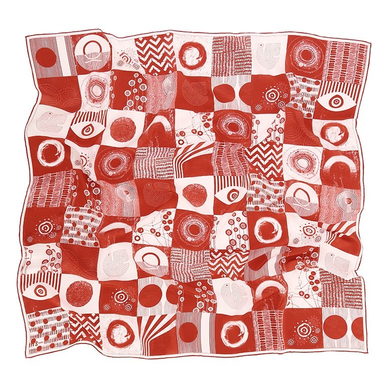 Orbis Shawl - Coral (Large)