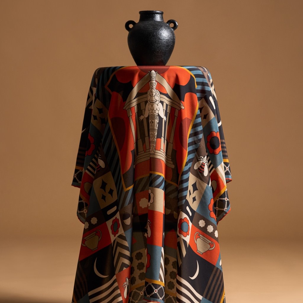 Artemis of Ephesus Shawl Silk - (Large)