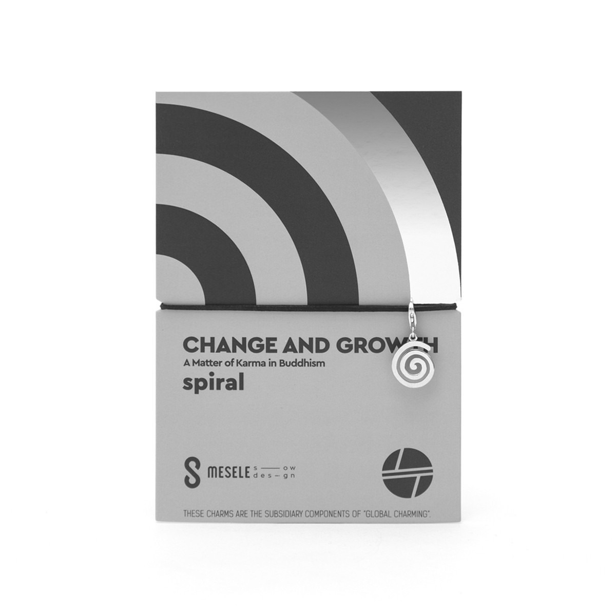 Global Charming - Spiral (Change And Growth) - White Gold