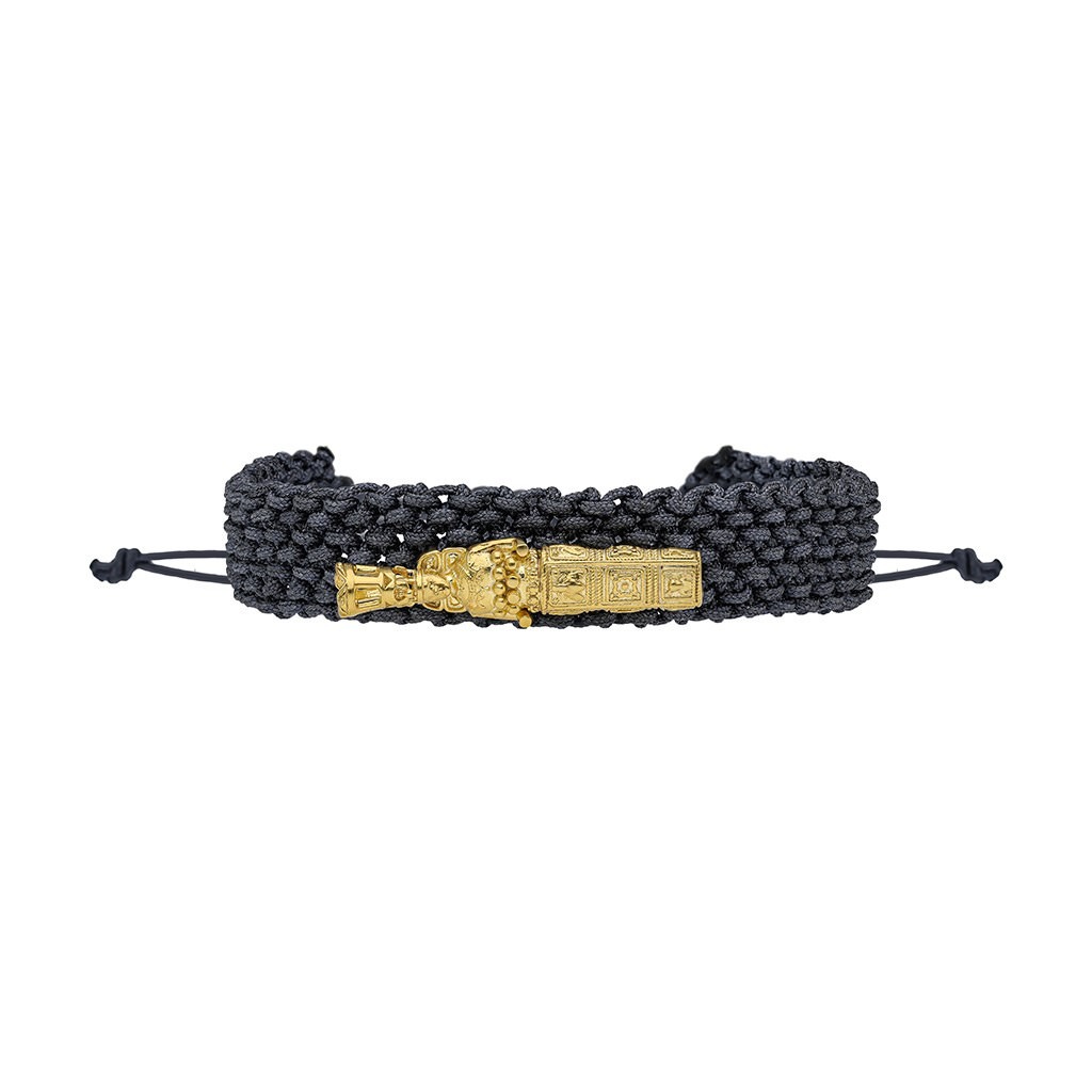 Artemis Macrame Bracelet Grey - Yellow