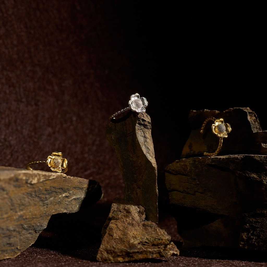 Flower Ring - Small - White