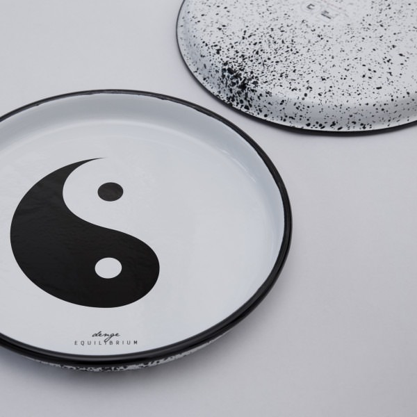 Enamel Round Tray - Yin Yang (Balance)