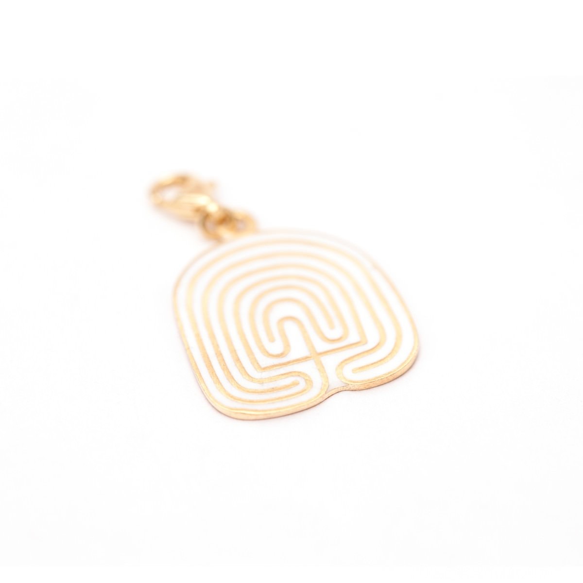 Global Charming - Tapuat (Mother Earth) - Yellow Gold White Enamel