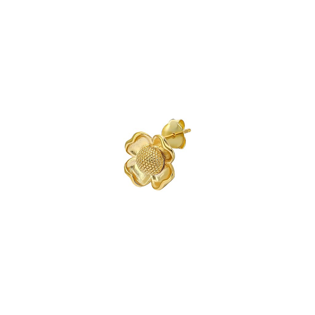 Flower Earring - Small - Gold