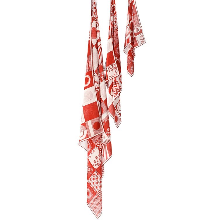 Orbis Shawl - Coral (Large)