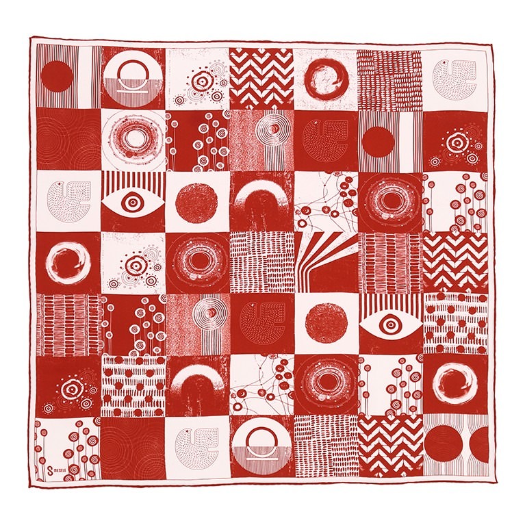 Orbis Shawl - Coral (Medium)