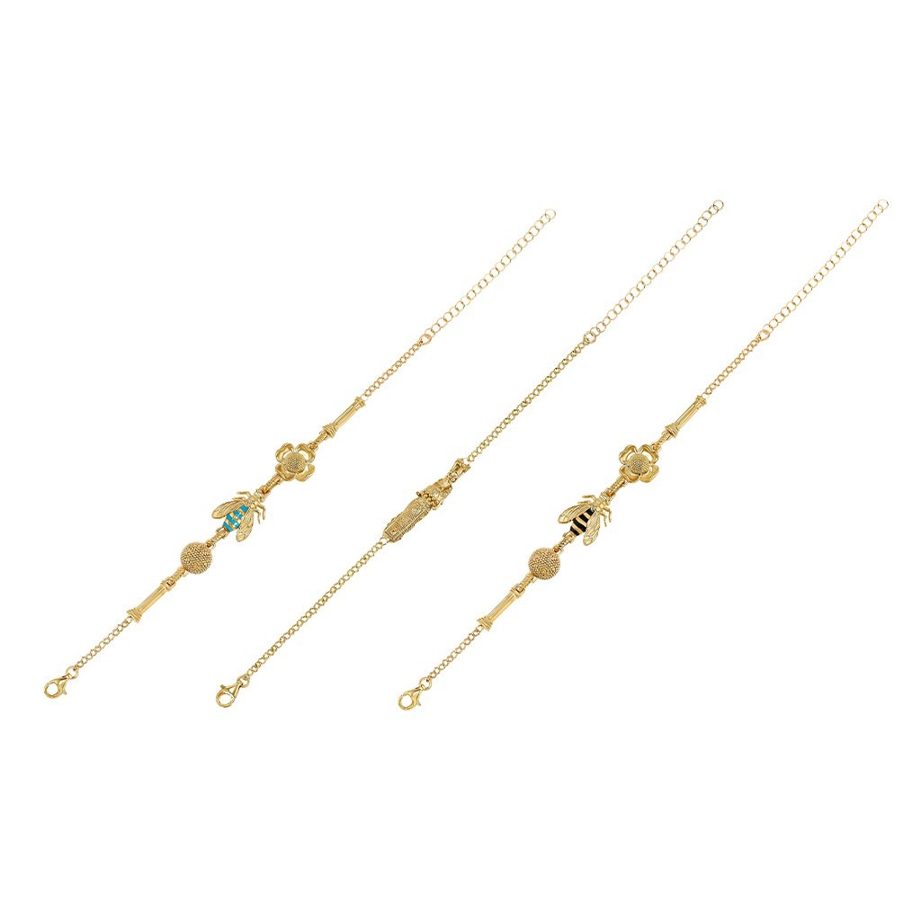 Bee - Flower - Pollen Bracelet - Turquois