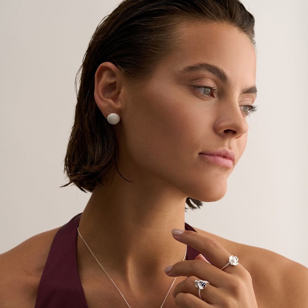 Pollen Earring - White