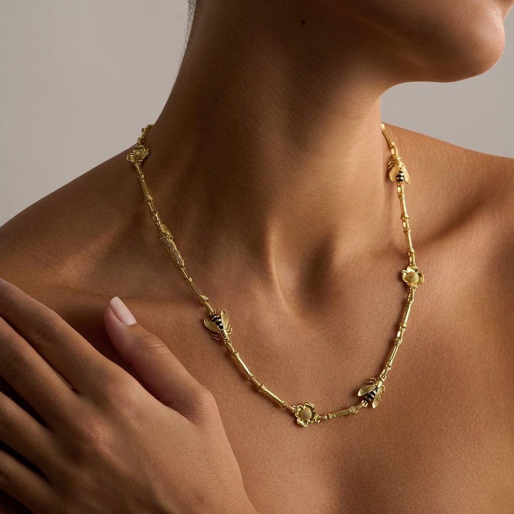 Artemis, Bee and Flower Column Chain