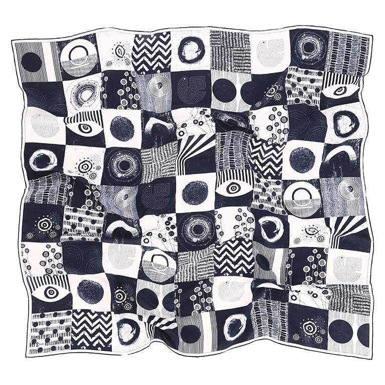 Orbis Shawl - Navy Blue (Large)
