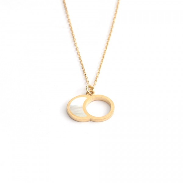 Astronomy Necklace - Moon (Cycle of Life) Mother of Pearl