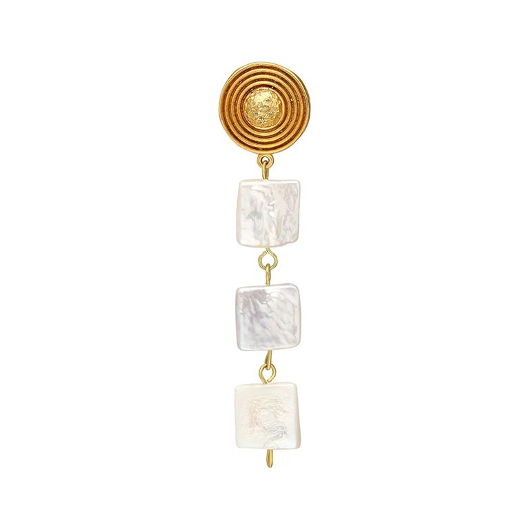 Orbis Earring - Eye (Triple Pearl)