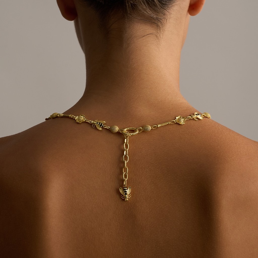 Artemis, Bee, and Flower Extended Column Chain