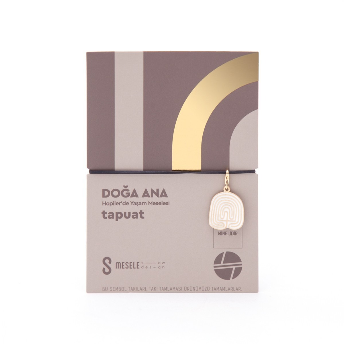 Global Charming - Tapuat (Mother Earth) - Yellow Gold White Enamel