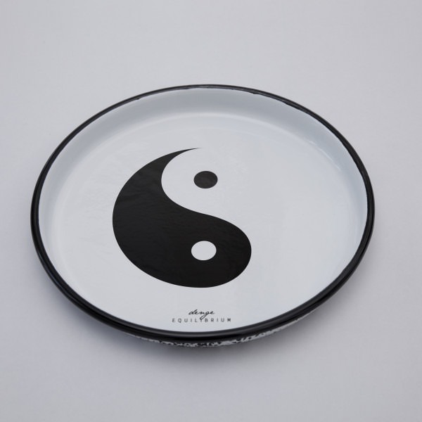 Enamel Round Tray - Yin Yang (Balance)