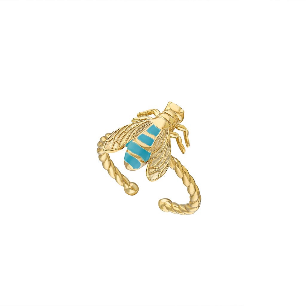 Mini Bee Ring - Turquois