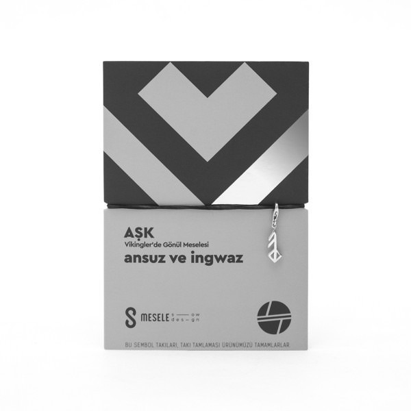 Global Charming - Ansuz and Ingwaz (Love) - White Gold