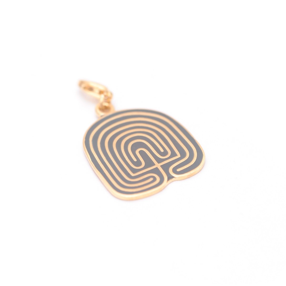 Global Charming - Tapuat (Mother Earth) - Yellow Gold Gray Enamel