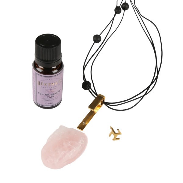 Theraphic Necklace (Strawberry Quartz) – Love