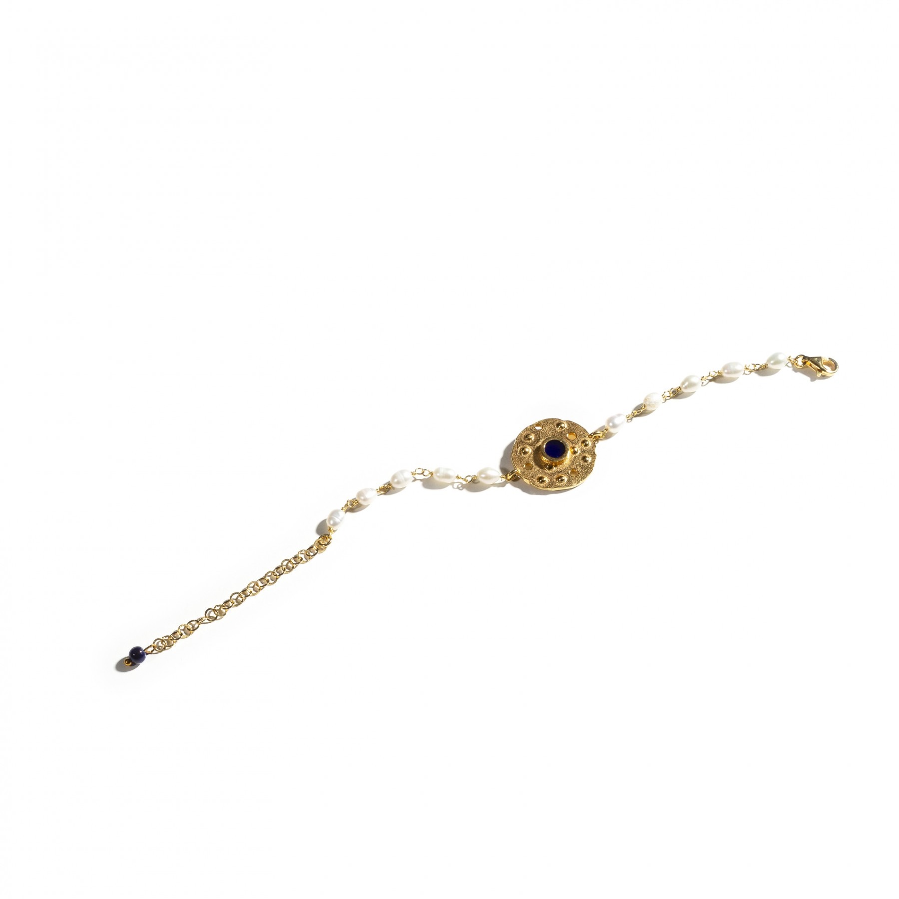 Orbis Pearl Bracelet - Eye (Navy Blue)