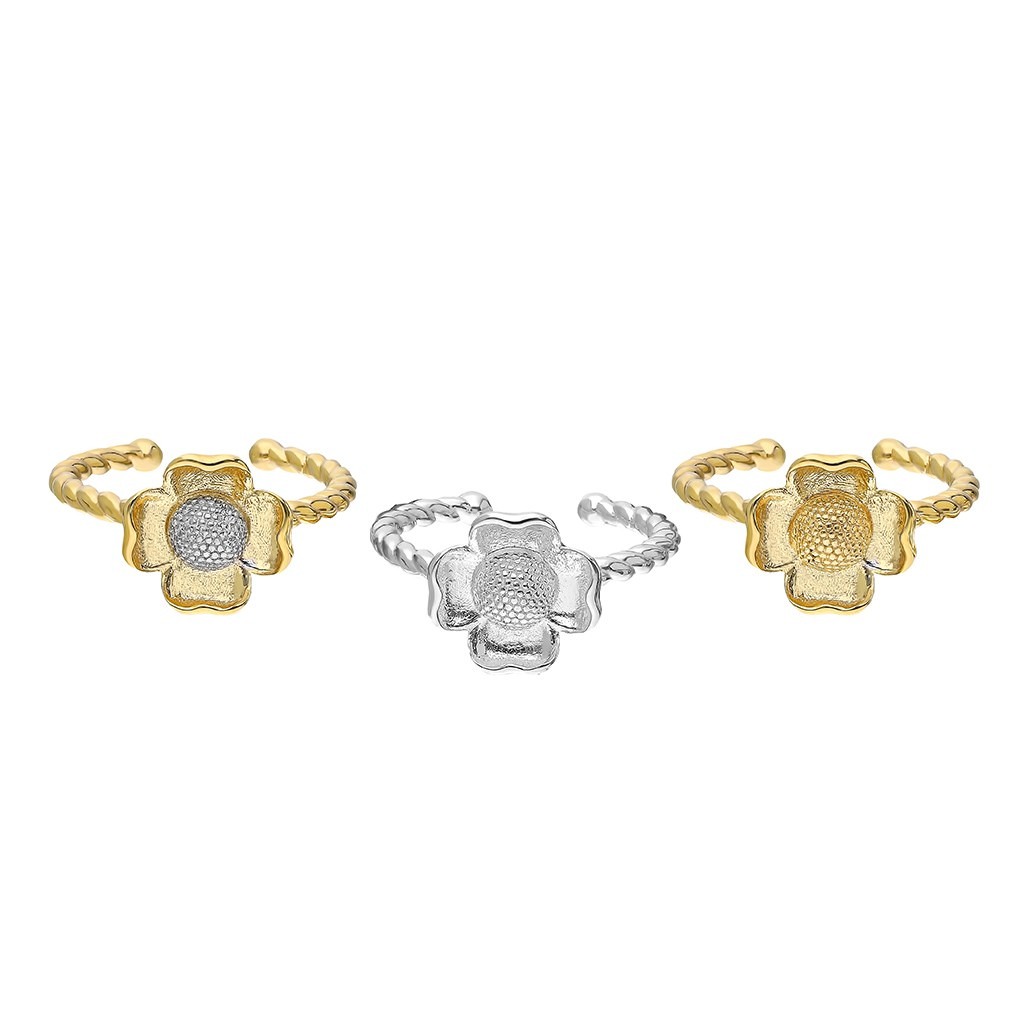Flower Ring - Small - White