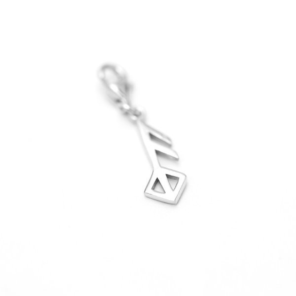 Global Charming - Ansuz and Ingwaz (Love) - White Gold