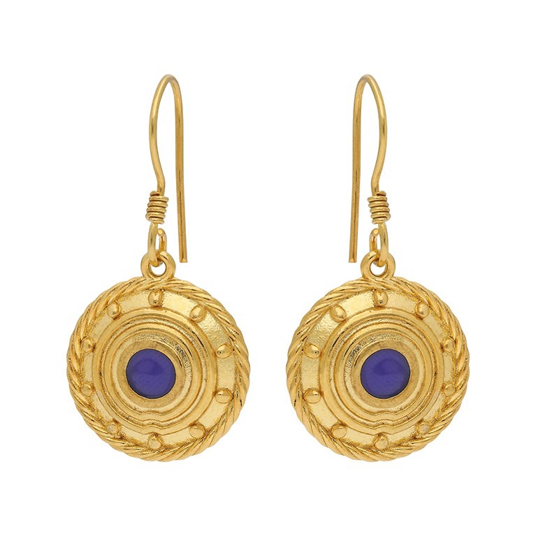 Orbis Enamel Earring - Drop In The Lake (Navy Blue)